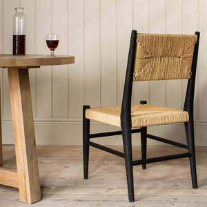 Nkuku Lohanda Acacia & Jute Dining Chair